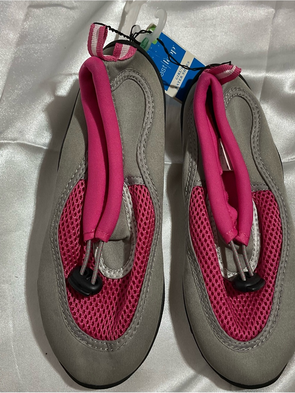 west loop Kids Pink & Gray Slip-On Water Shoes